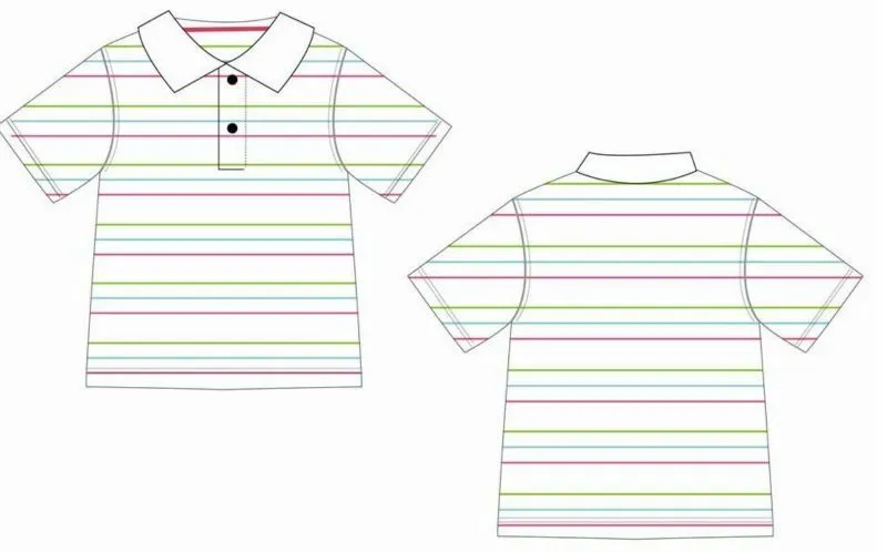 Camiseta polo para colorear - Imagui