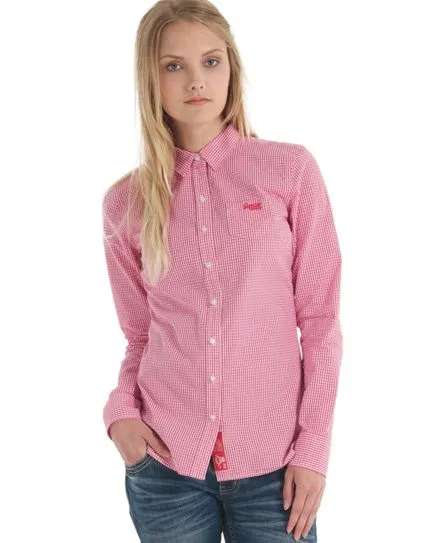Superdry Camisa de vestir Premium - Camisas para Mujer Superdry Camisa de vestir Premium - Camisas para Mujer