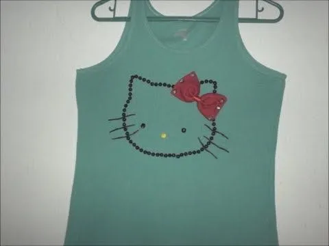 camiseta basica... Decorala tu misma!! - YouTube