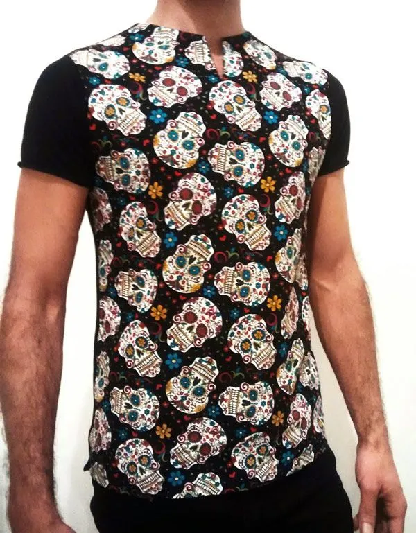 Una camiseta original con calaveras - www.costurika.eswww.costurika.es