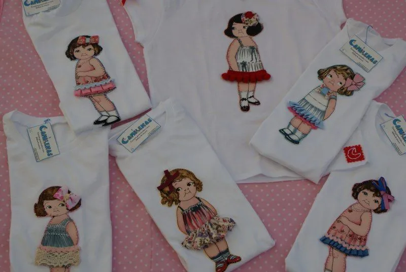 Camisetas con muñecas recortables - Imagui