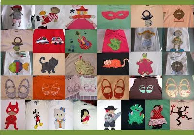 Esta son algunas de las camisetas de patchwork que he cosido Esta son algunas de las camisetas de patchwork que he cosido