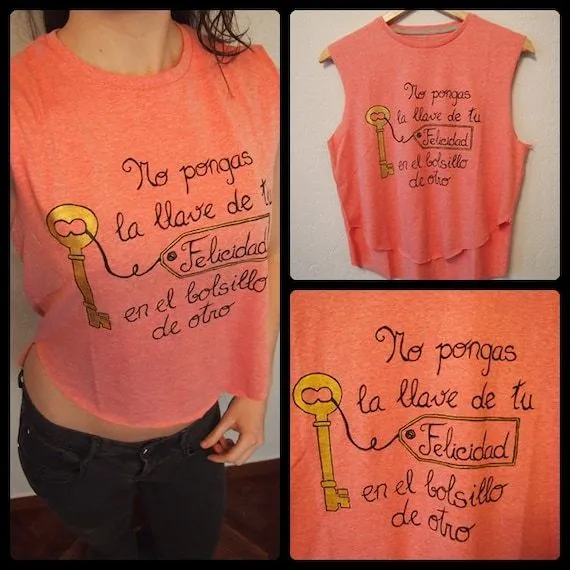 Camisetas pintadas a mano automotivacion mensajes by EnukaCustom