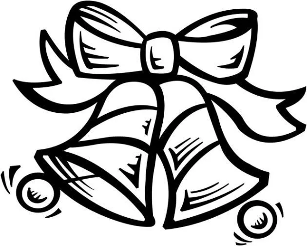 Campanas de Navidad para colorear. | Campanas de navidad: imprimir ...
