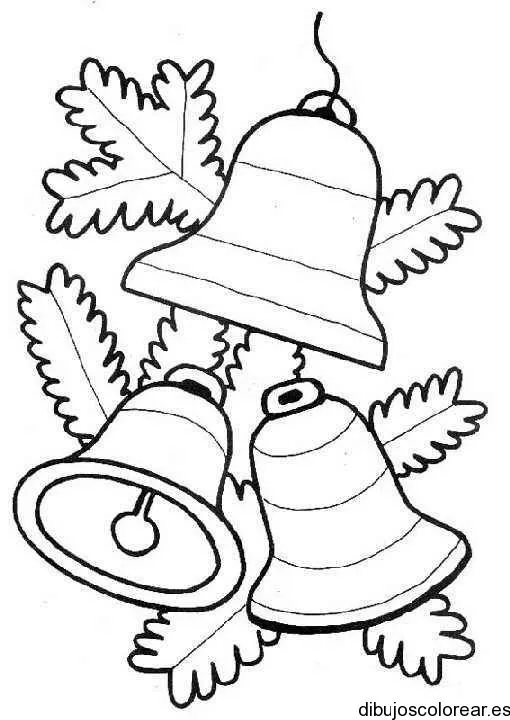Campanas navideñas | Dibujos para Colorear