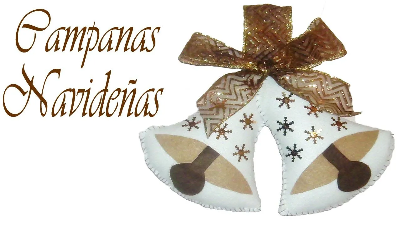 Como hacer Campanas navideñas con fieltro// Manualidades navideñas // Christmas crafts - YouTube Como hacer Campanas navideñas con fieltro// Manualidades navideñas // Christmas crafts - YouTube
