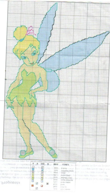 Punto de cruz patrones de Campanita - Imagui Punto de cruz patrones de Campanita - Imagui
