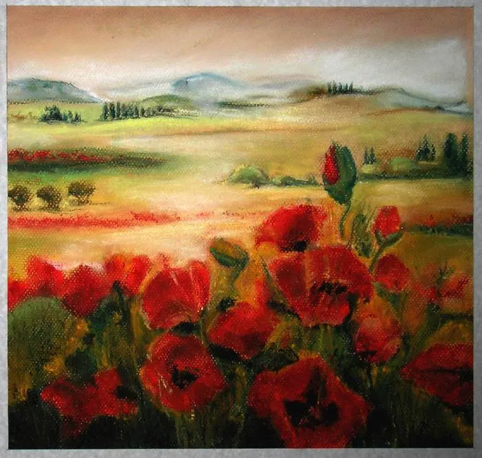 Campo de amapolas JUAN JOSE HERNANDEZ JIMENEZ - Artelista.com Campo de amapolas JUAN JOSE HERNANDEZ JIMENEZ - Artelista.com