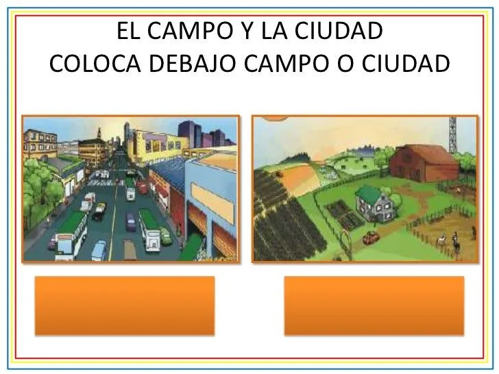 Dibujos del campo yla ciudad - Imagui