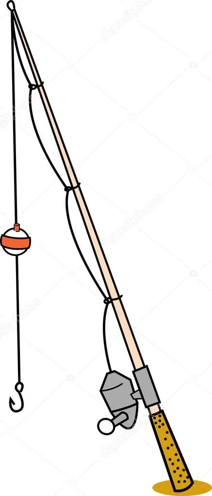 Caña de pescar de dibujos animados — Vector stock © ClipArtGuy ...