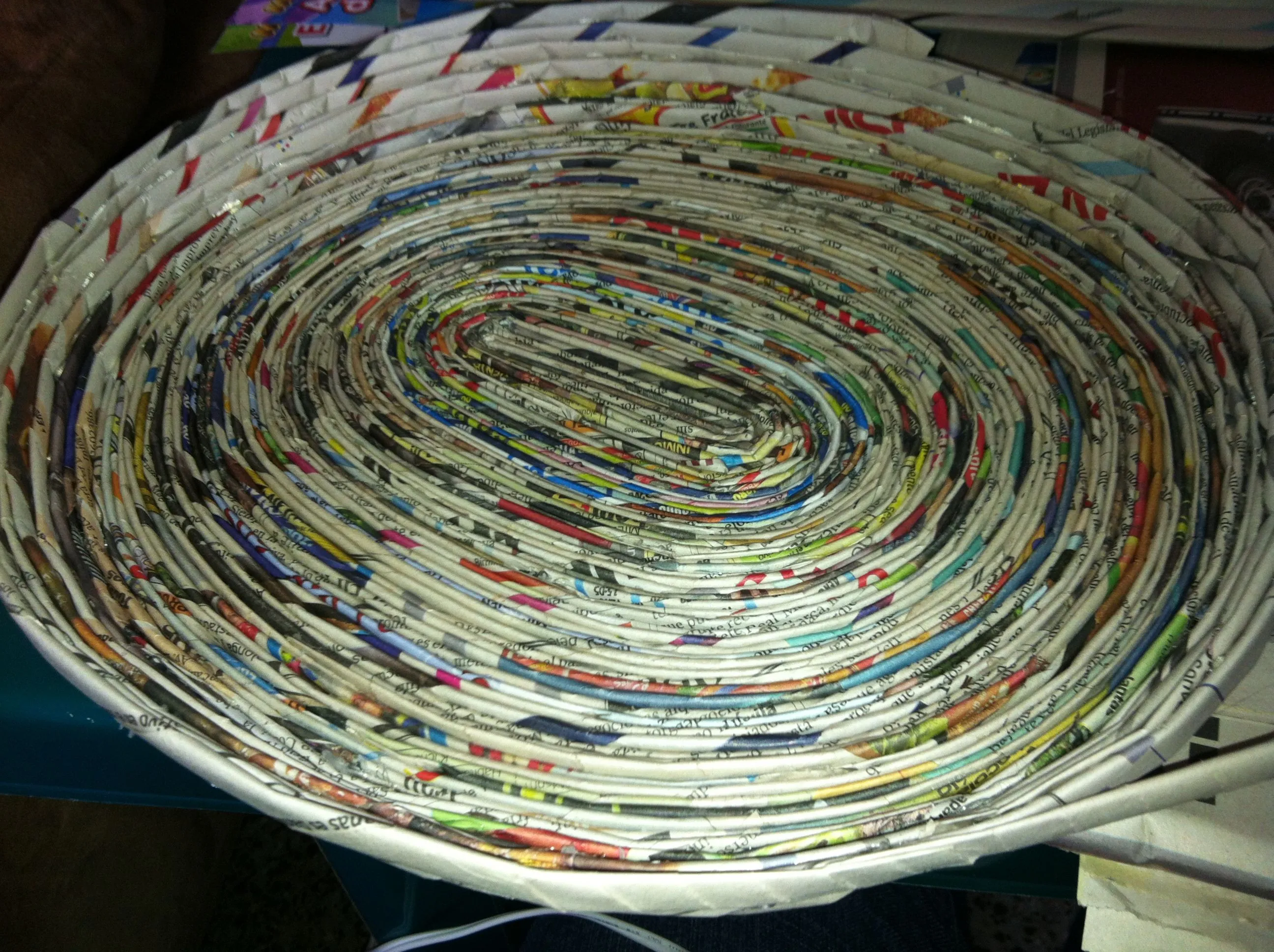 Canastas de papel periódico | El blog de Nella Canastas de papel periódico | El blog de Nella