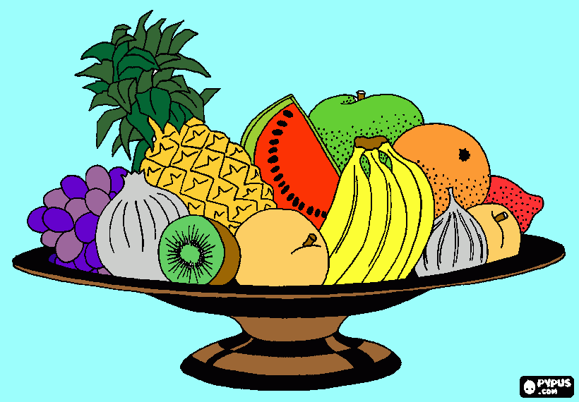 Canasta frutal para colorear, Canasta frutal para imprimir Canasta frutal para colorear, Canasta frutal para imprimir
