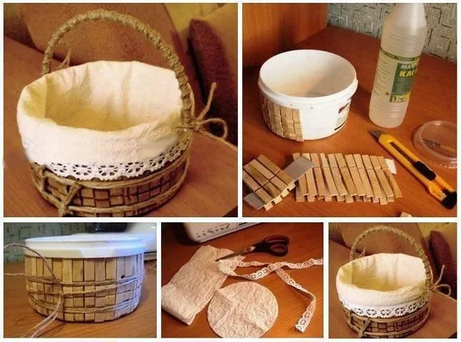 Como hacer una canasta para el día de la madre | Manualidades de ...