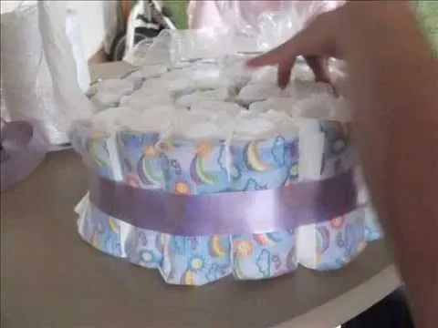 CANASTA DE PAÑALES PARA BABY SHOWER - YouTube