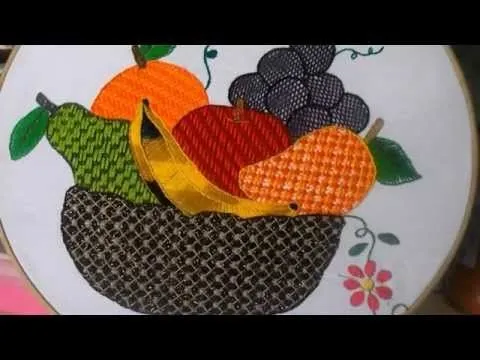 puntada fantasia canasta de frutas - YouTube puntada fantasia canasta de frutas - YouTube