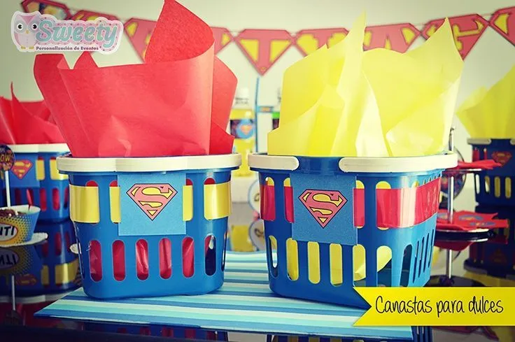 Canastas para dulces con diseños de Superman #Sweety #Superman ... Canastas para dulces con diseños de Superman #Sweety #Superman ...