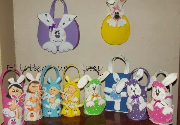 El taller de Lucy: CANASTAS DE PASCUA EN GOMA EVA