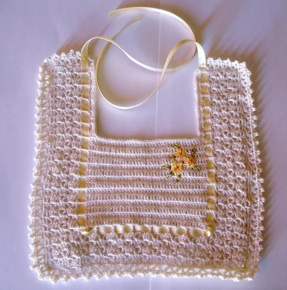 Canastilla 6: baberos a ganchillo | tejer, coser, bordar...crear