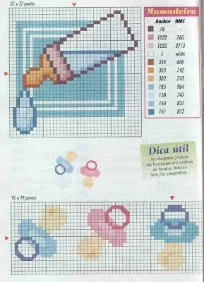 Canastilla bebé, esquemas punto de cruz | Tu Punto de Cruz Canastilla bebé, esquemas punto de cruz | Tu Punto de Cruz