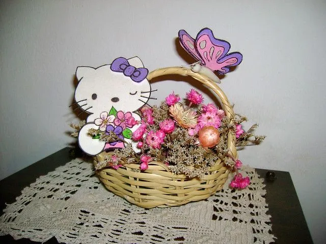 Canastita con Kitty y mariposa | Flickr - Photo Sharing! Canastita con Kitty y mariposa | Flickr - Photo Sharing!