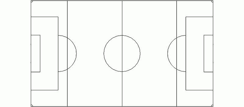 Bloques AutoCAD Gratis de campo fútbol 7