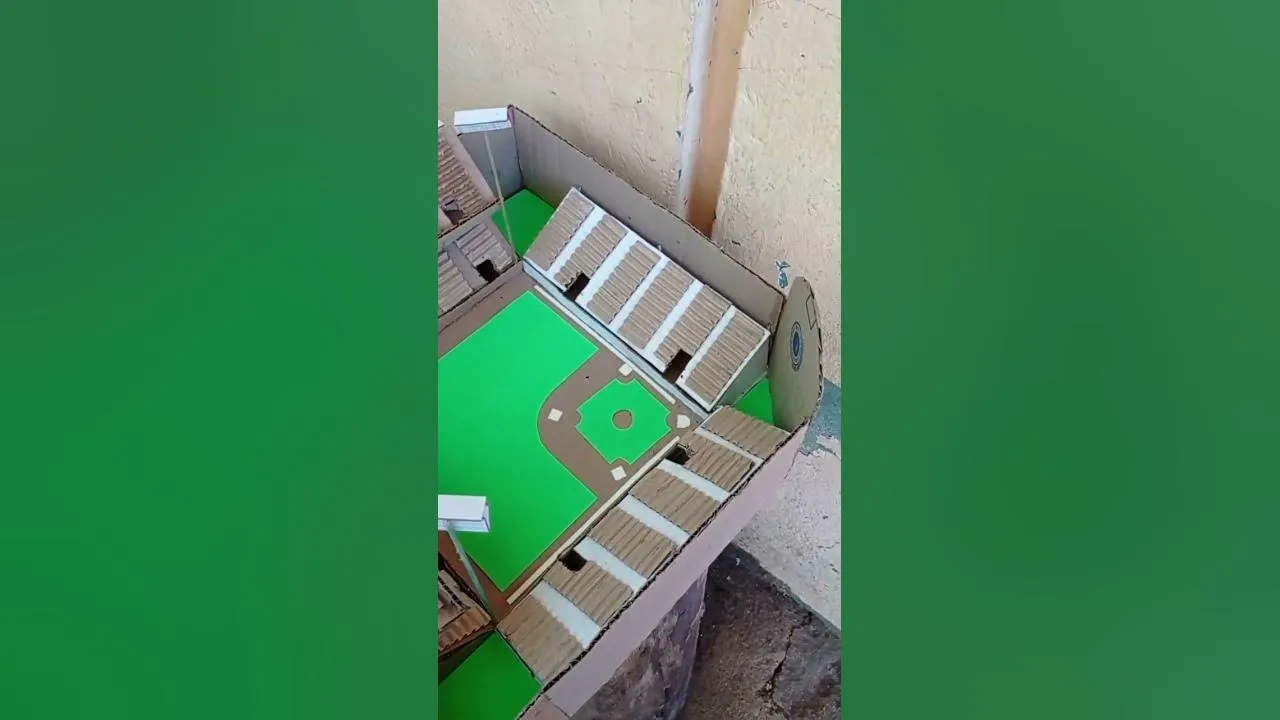 CANCHA DE KIKIMBOL EN CARTÓN/ MAQUETA DE CANCHA DE KIKIMBOL CON MATERIAL  RECICLADO - YouTube