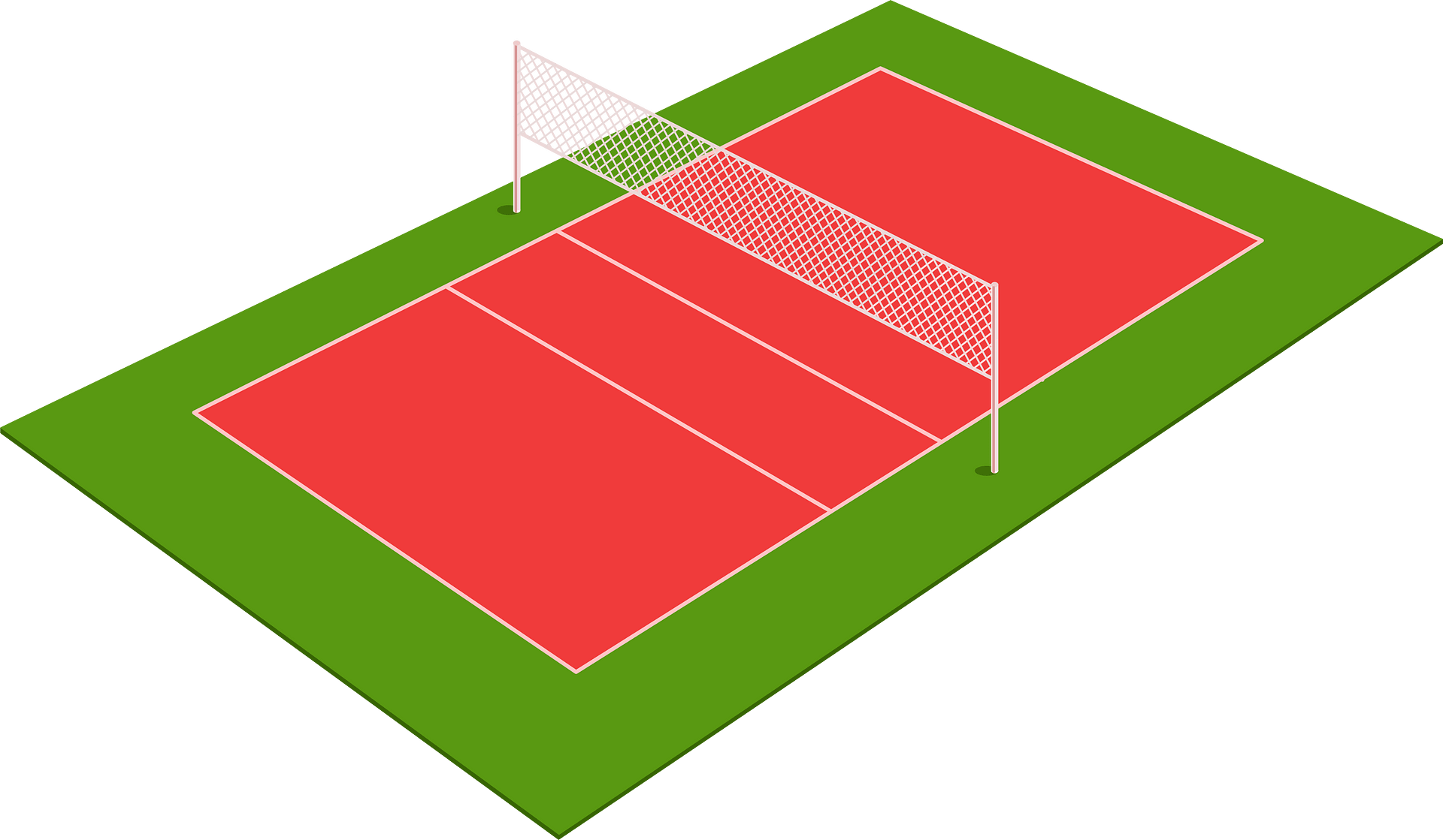 Cancha de volleyball clipart. Dibujos animados descargar gratis. | Creazilla