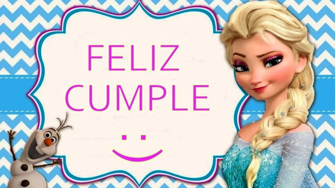 Canción de Feliz Cumpleaños Frozen para dedicar Original Infantil⛄Bailando en el castillo de Disney - YouTube