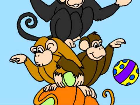 cancion infantil: "LOS MONOS" - YouTube