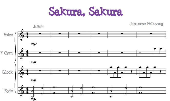 Canciones con arreglos para instrumentos Orff | Partituras para clase Canciones con arreglos para instrumentos Orff | Partituras para clase