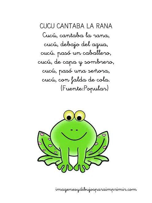 Canciones infantiles para imprimir-Imagenes y dibujos para imprimir