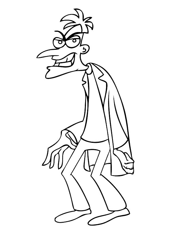Dibujos para colorear de Phineas y Ferb