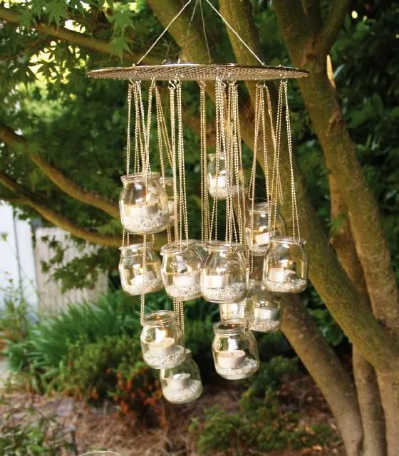 Como hacer un candelabro reciclado ~ cositasconmesh