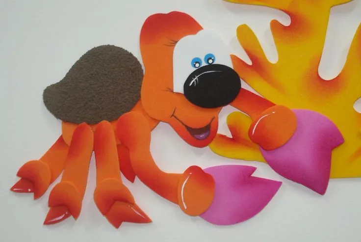 Cangrejo en Fomi.... | El Arte de Darle Forma al Fomi..... | Pinterest