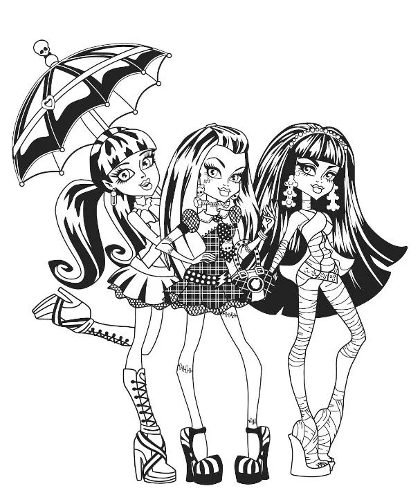 CANTINHO PAIS E FILHOS: MONSTER HIGH PARA COLORIR / IMPRIMIR CANTINHO PAIS E FILHOS: MONSTER HIGH PARA COLORIR / IMPRIMIR