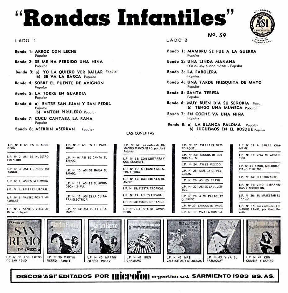 CANTO POPULAR: LAS CONEJITAS - RONDAS INFANTILES
