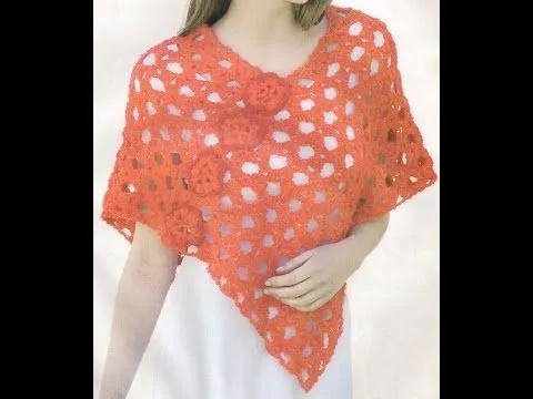 CAPA A CROCHET, PUNTADA FANTASÍA DE FLORES PARTE 1 de 2