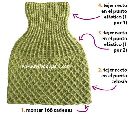Capa o poncho corto con cuello alto - Tejiendo Perú Capa o poncho corto con cuello alto - Tejiendo Perú
