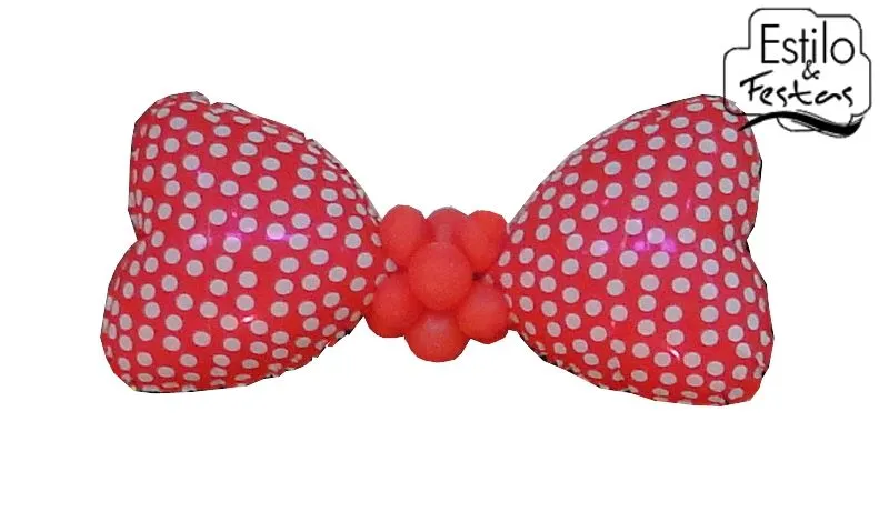 Capa de Tecido Laço da Minnie com Balão Metalizado Acessorios para ... Capa de Tecido Laço da Minnie com Balão Metalizado Acessorios para ...