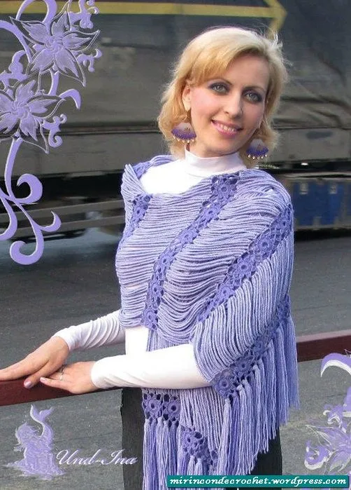 Rebozo tejido a crochet - Imagui