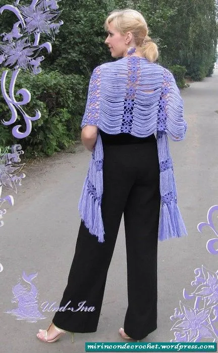 Rebozo tejido a dos agujas - Imagui