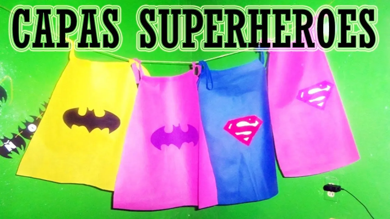 Como hacer capas y dulceros de "Superheroes" Moldes combo #2 - YouTube