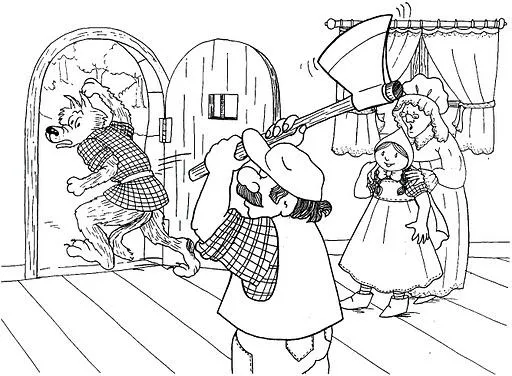 Cuento de caperucita roja para colorear en secuencia - Imagui