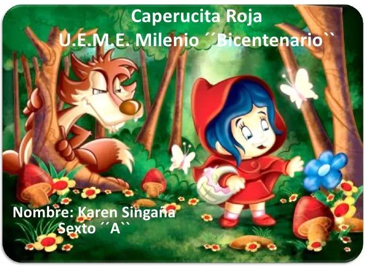 Caperucita roja diapositivas