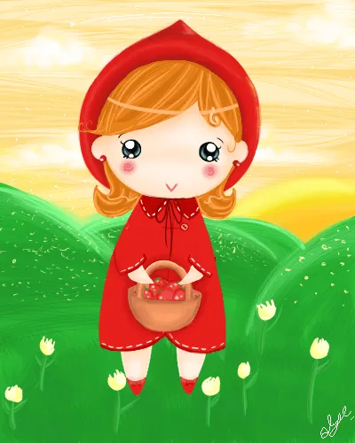 Imagenes de dibujos animados: Caperucita Roja Imagenes de dibujos animados: Caperucita Roja