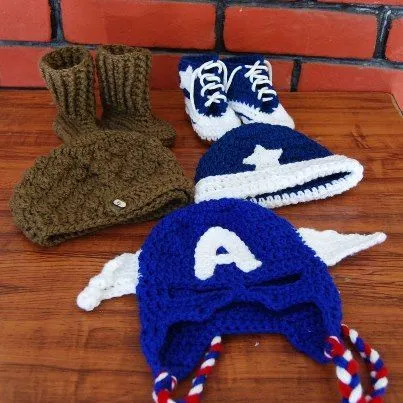 Capitan america gorro y zapatos $280 | Ya-De