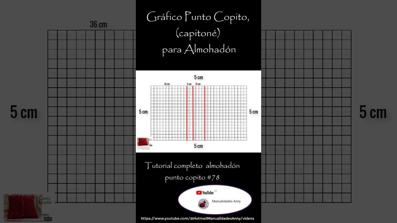 Capitone grafico del punto copito tutorial num 78- Manualidades Anny -  YouTube