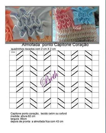 capitone punto corazon | #graficos de la tecnica del capitone ... capitone punto corazon | #graficos de la tecnica del capitone ...