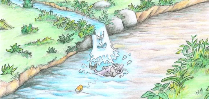 Aguas contaminada animada en dibujo - Imagui