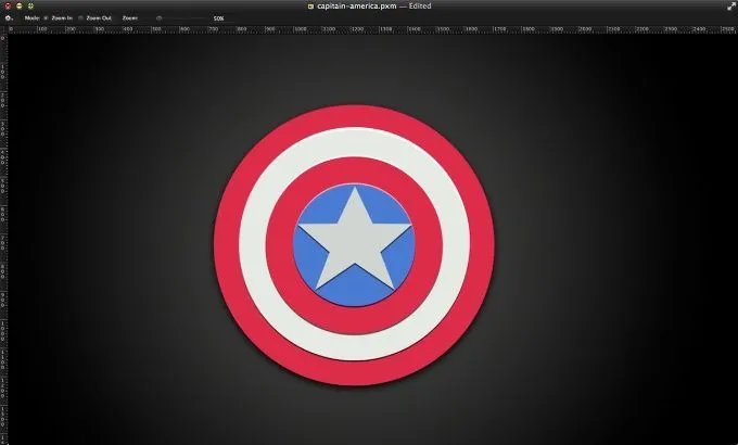 Captain America Shield in Pixelmator | Abduzeedo Design Inspiration